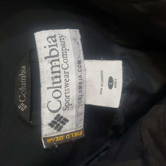 Columbia black field gear lined outdoor coat size large - Picture 5 of 9